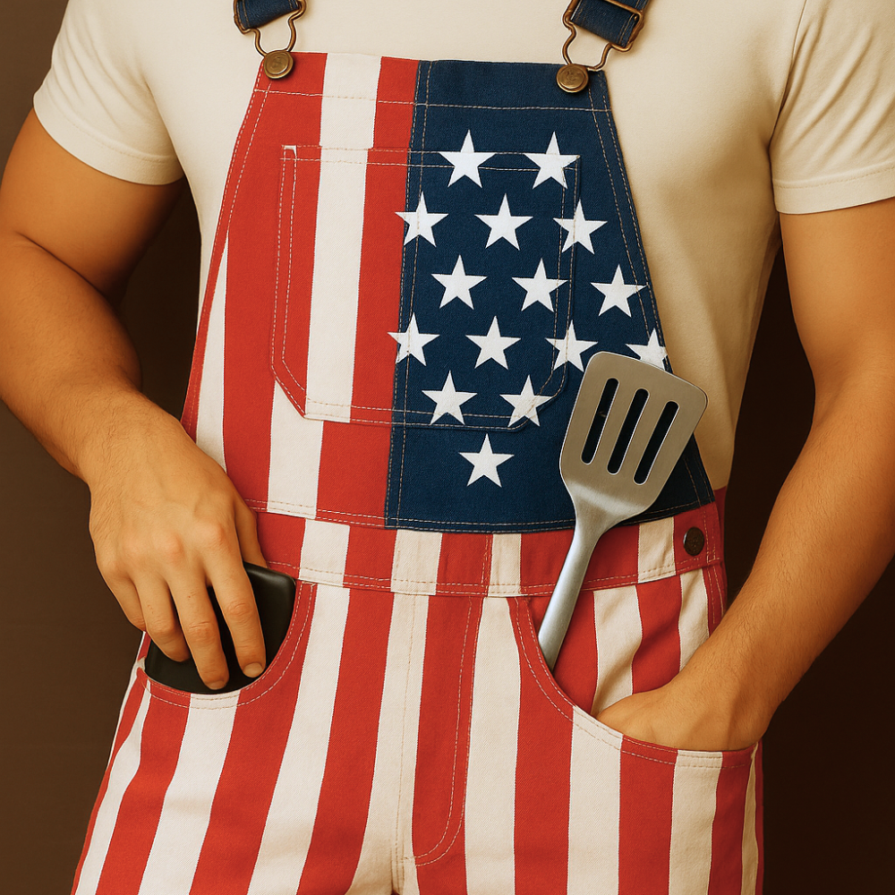 American Flag Overalls