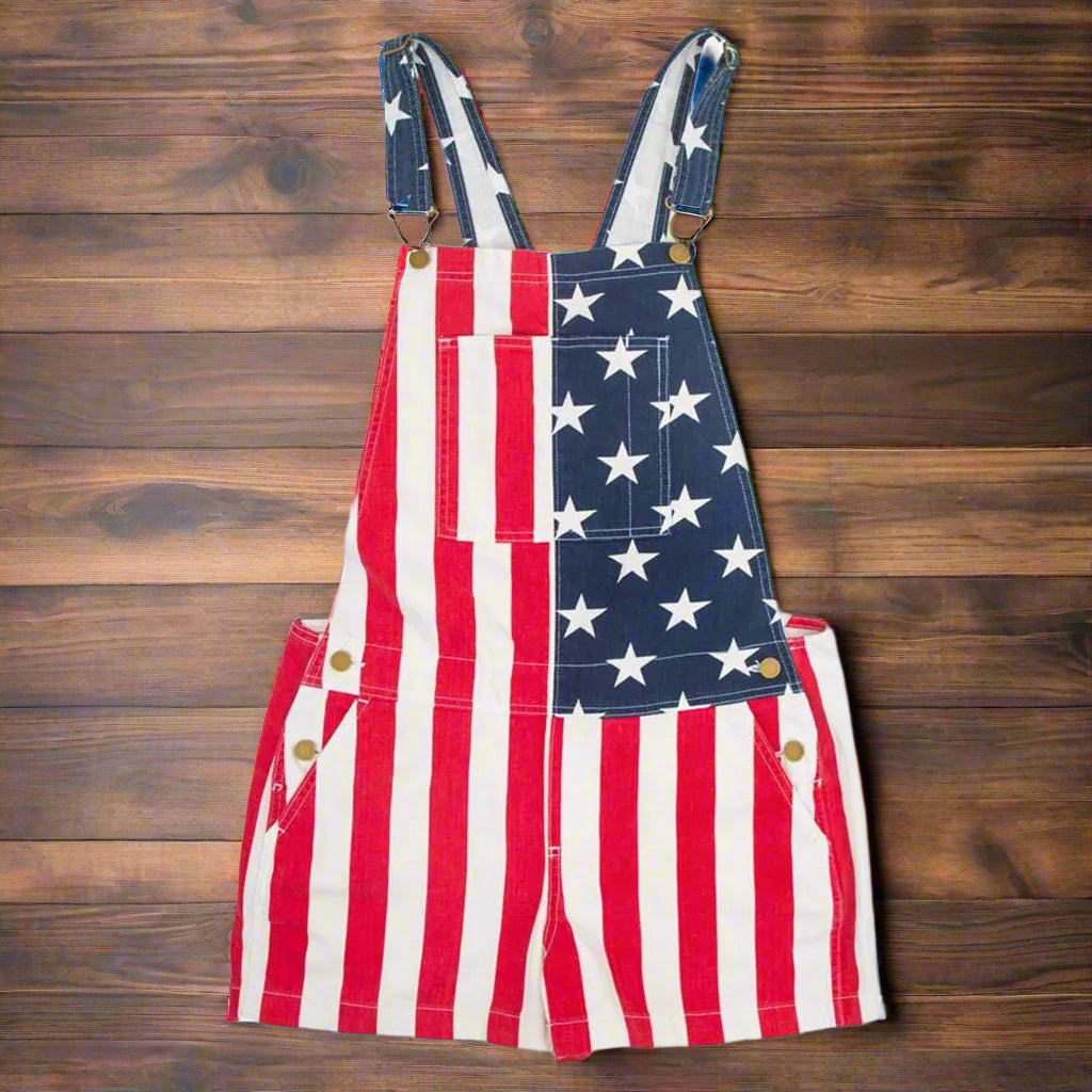 American Flag Overalls